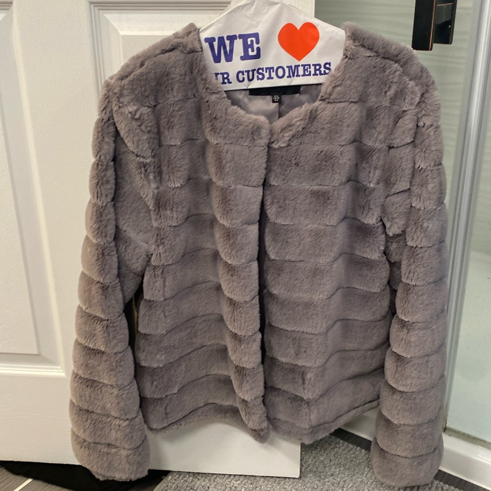 Faux fur jacket